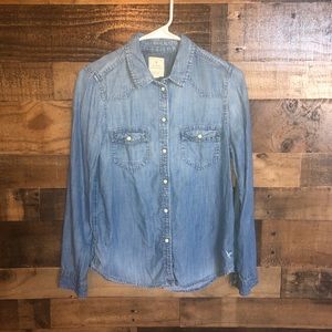 AE Vintage boyfriend jean button down shirt